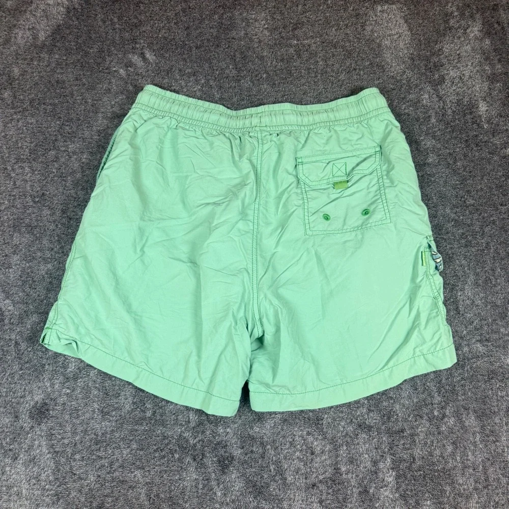 Tommy Bahama Relax Swim Trunks Men's Large Green Mesh Lined Cargo Board Shorts